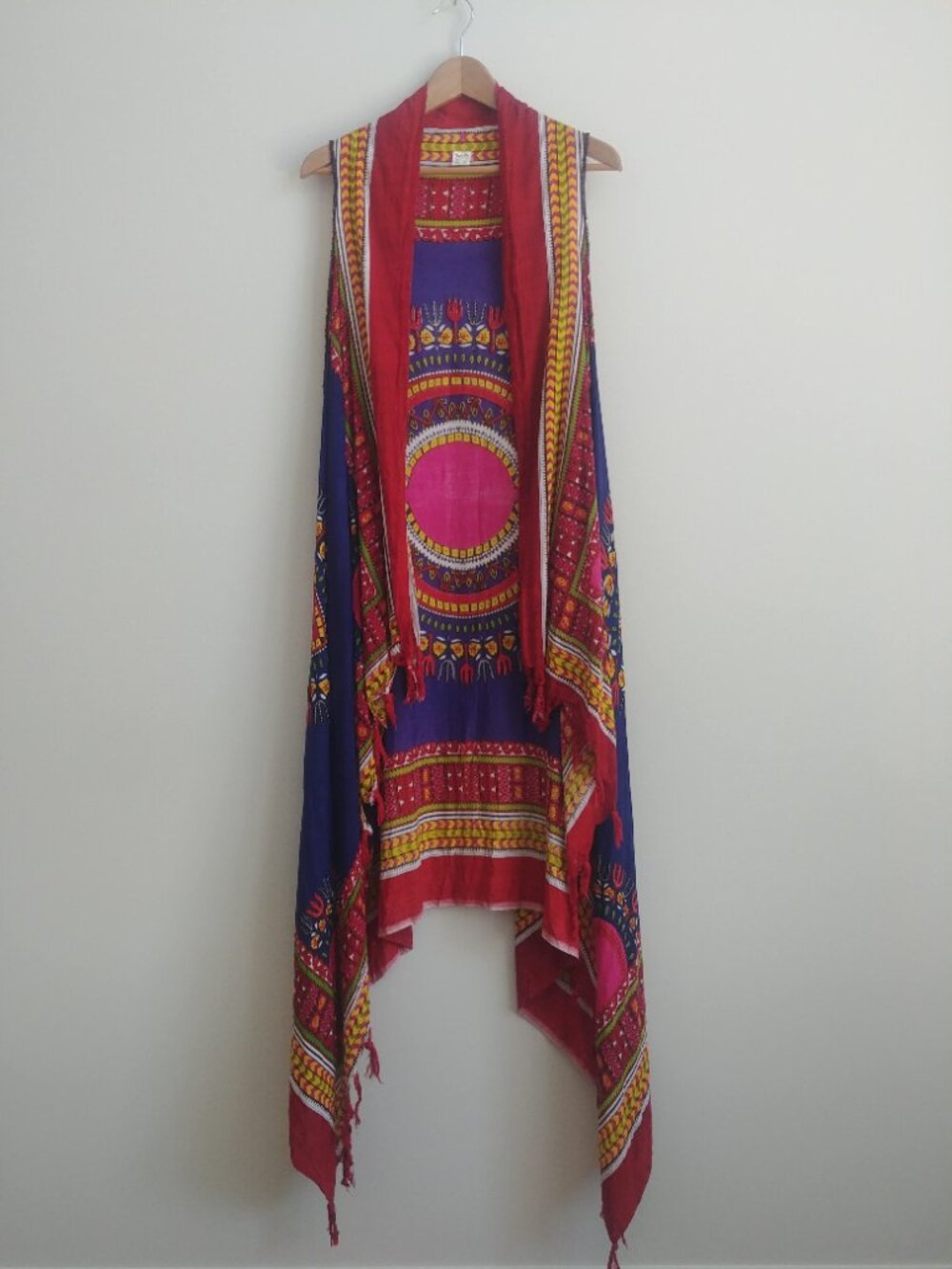 Jackpot made in India 100% rayon ultra lightweight long flowy vest top One Size
